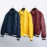 Wholesale Custom Embossed Plus Size Men's Genuine Leather Jackets Letterman College Varsity Jacket