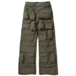 OEM Custom Multi pocket Straight Leg Men's Pants 100% Cotton Men's Pants Cargo Pocket for Men's Worker Pants