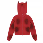 Wholesale Custom High Quality Unisex Cotton Fabric Vintage Loose Acid Wash Boxy Cropped Hoodie