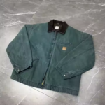 OEM Custom Design Vintage Zip up Work Jackets Plus Size Men Distressed Jacket Washed Jackets