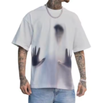 Custom Logo Men's Oversized Loose Fit 100% Cotton White T-Shirt Heavyweight Summer Casual Style Thin and Comfortable Shirts