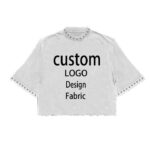 Custom 100% Cotton T-Shirts for Men Summer Printed Designer T-Shirts Rhinestones Short Length Sleeves Shirts