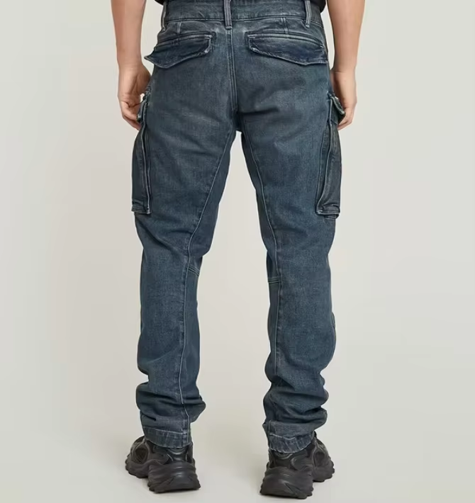 Custom Baggy Jeans High Quality Wide Leg Denim Pants Designer Streetwear Men's Straight Pants - Image 2