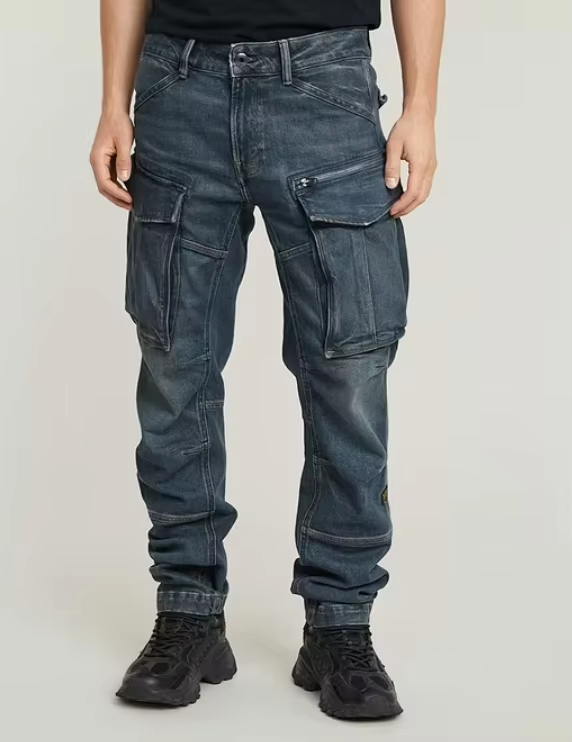 Custom Baggy Jeans High Quality Wide Leg Denim Pants Designer Streetwear Men's Straight Pants